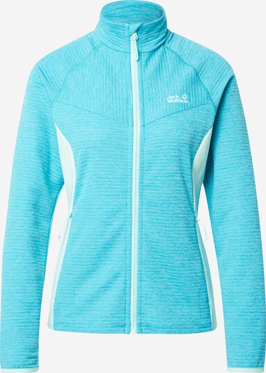 JACK WOLFSKIN Sportssweatjakke 'ACTIVE TONGARI' i lyseblå / hvid, Produktvisning