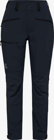Haglöfs Regular Outdoor Pants in Blue: front