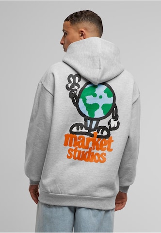 MARKET Sweatshirt 'World Peace' in Grau: Vorderseite