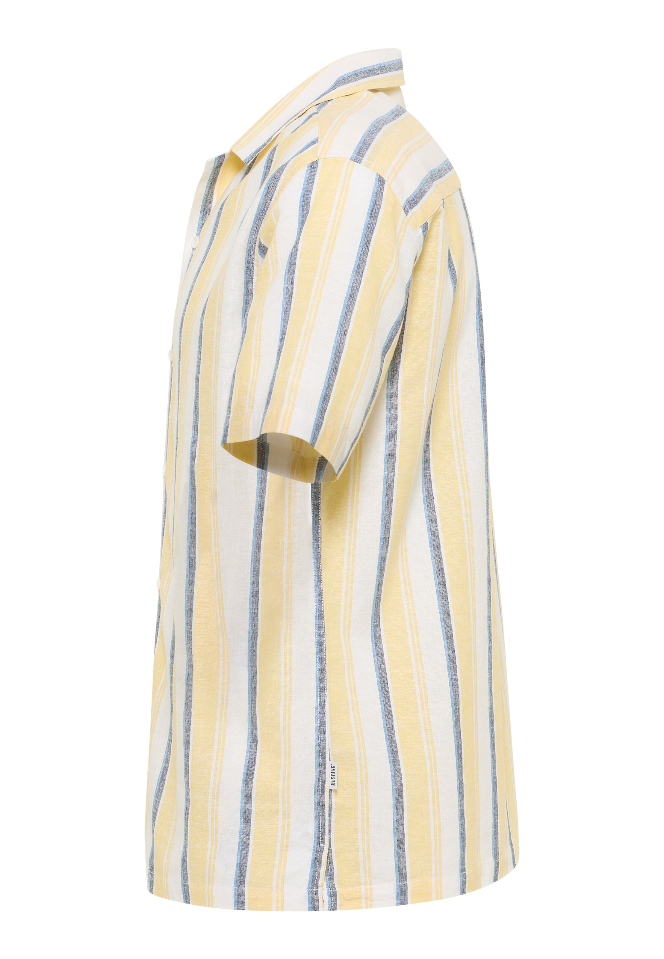 MUSTANG Regular fit Button Up Shirt 'Layton' in Yellow