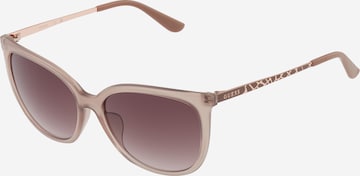 Lunettes de soleil GUESS en beige : devant