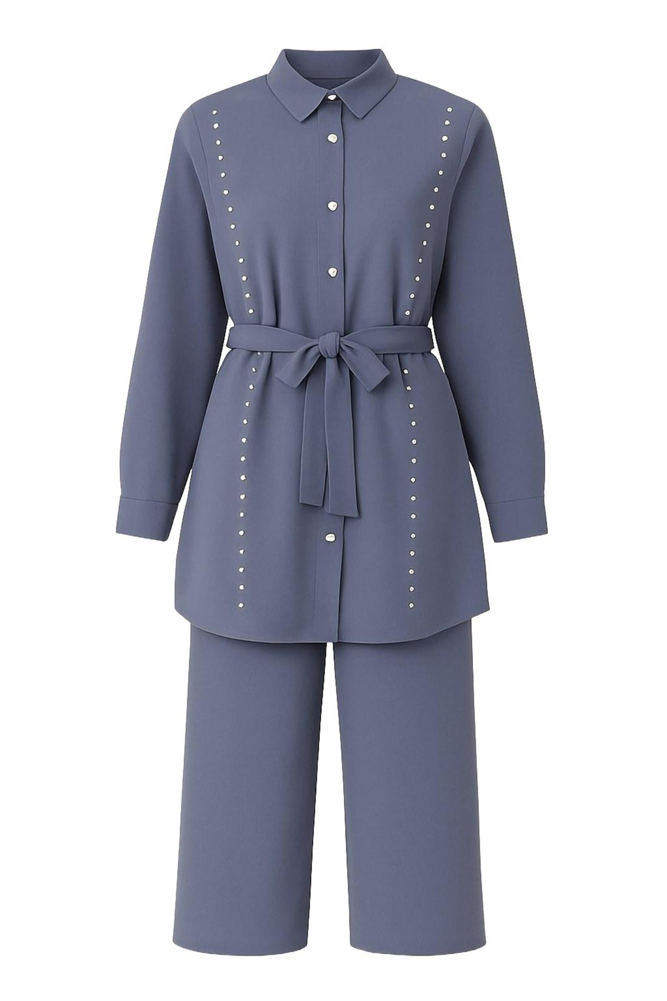 MODAMIHRAM Pantsuit in Grey: front