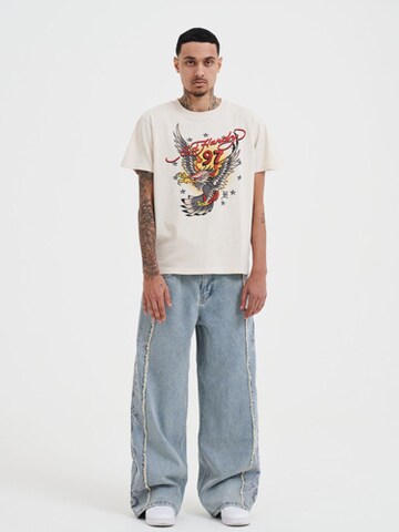 Ed Hardy Shirt '97 Eagle' in Beige