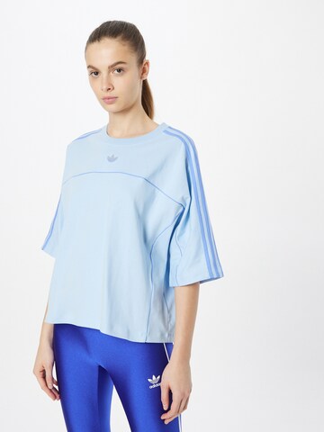 ADIDAS ORIGINALS - Camiseta talla grande 'Archive Cut Line' en azul: frente