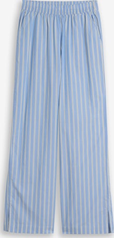 TOM TAILOR DENIMWide Leg/ Široke nogavice Hlače - plava boja: prednji dio