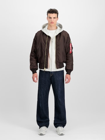ALPHA INDUSTRIES Prehodna jakna 'MA-1 Heritage' | rjava barva