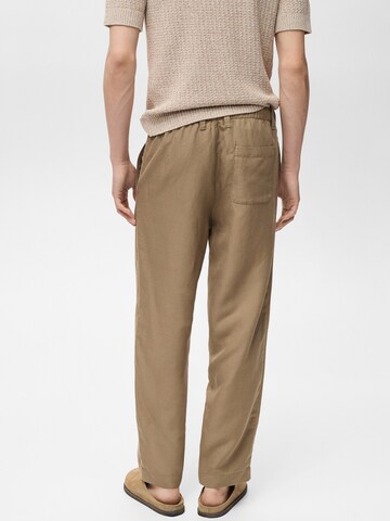 MANGO MAN Regular Pants 'RUSTIC' in Brown