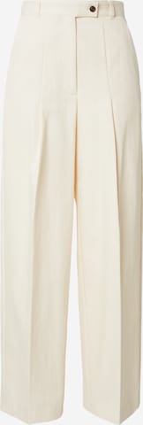 IVY OAK Wide Leg Suorat housut 'PANDORA' värissä beige: etupuoli