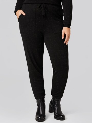 Tapered Pantaloni 'Jenny' de la Guido Maria Kretschmer Curvy pe negru: față