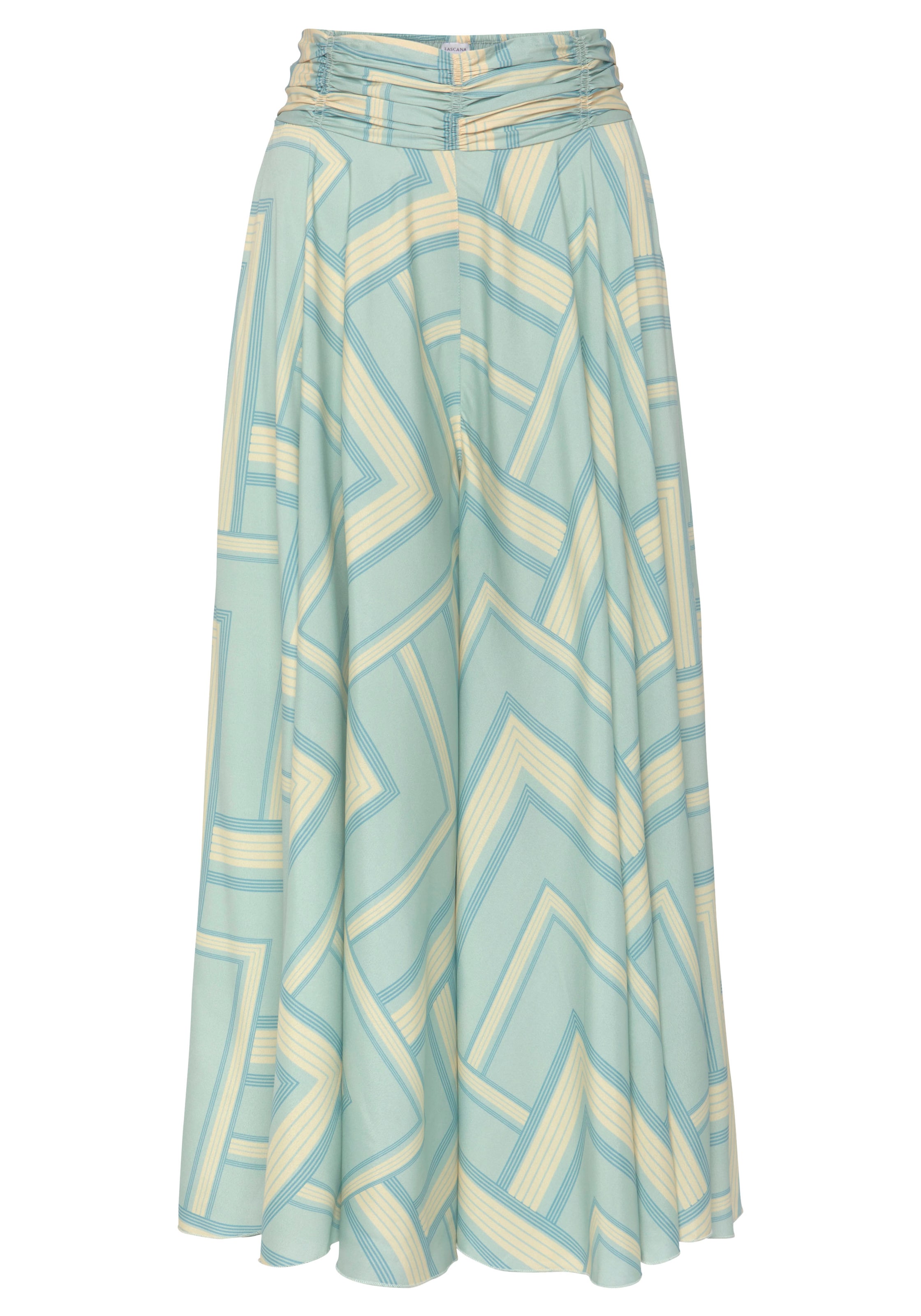 LASCANA - Pierna ancha Pantalón en verde