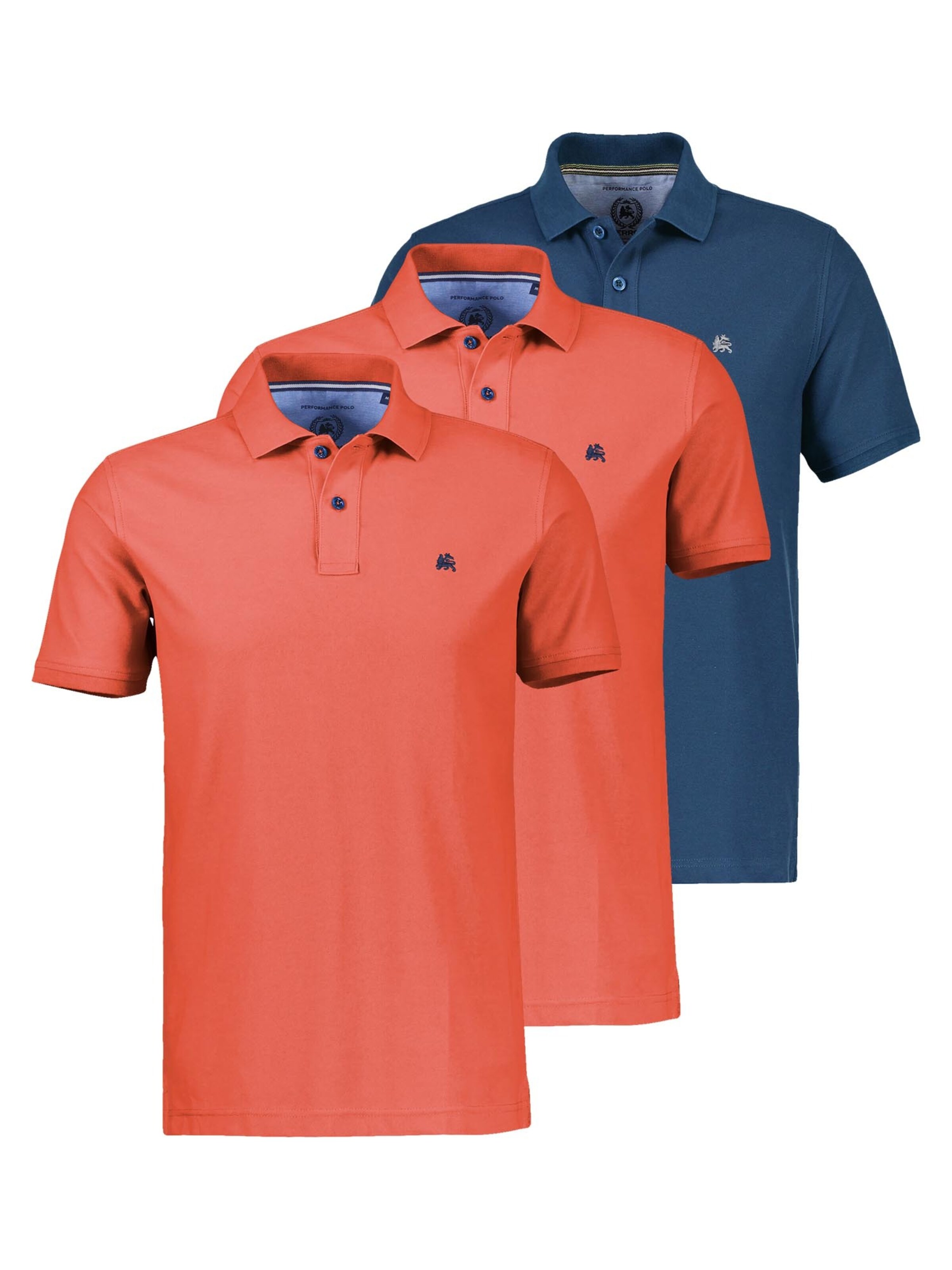 LERROS Shirt 'Basic' in Blauw: voorkant