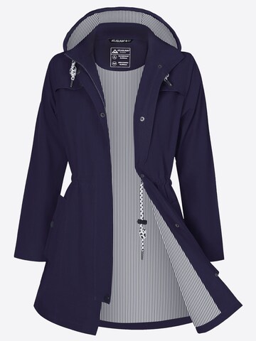 ATLASLAVA Outdoormantel 'ATLASLAVA Damen Regenjacke Lang'‌‌‌‌ in Blau