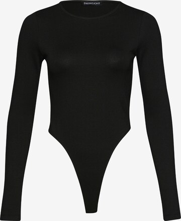 FRESHLIONS Blouse Bodysuit 'Zoee' in Black: front