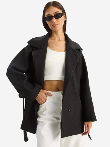 Bianco Lucci Mantel in Schwarz