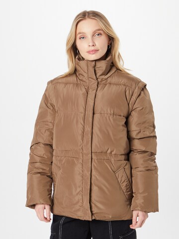 Veste d’hiver SECOND FEMALE en beige : devant