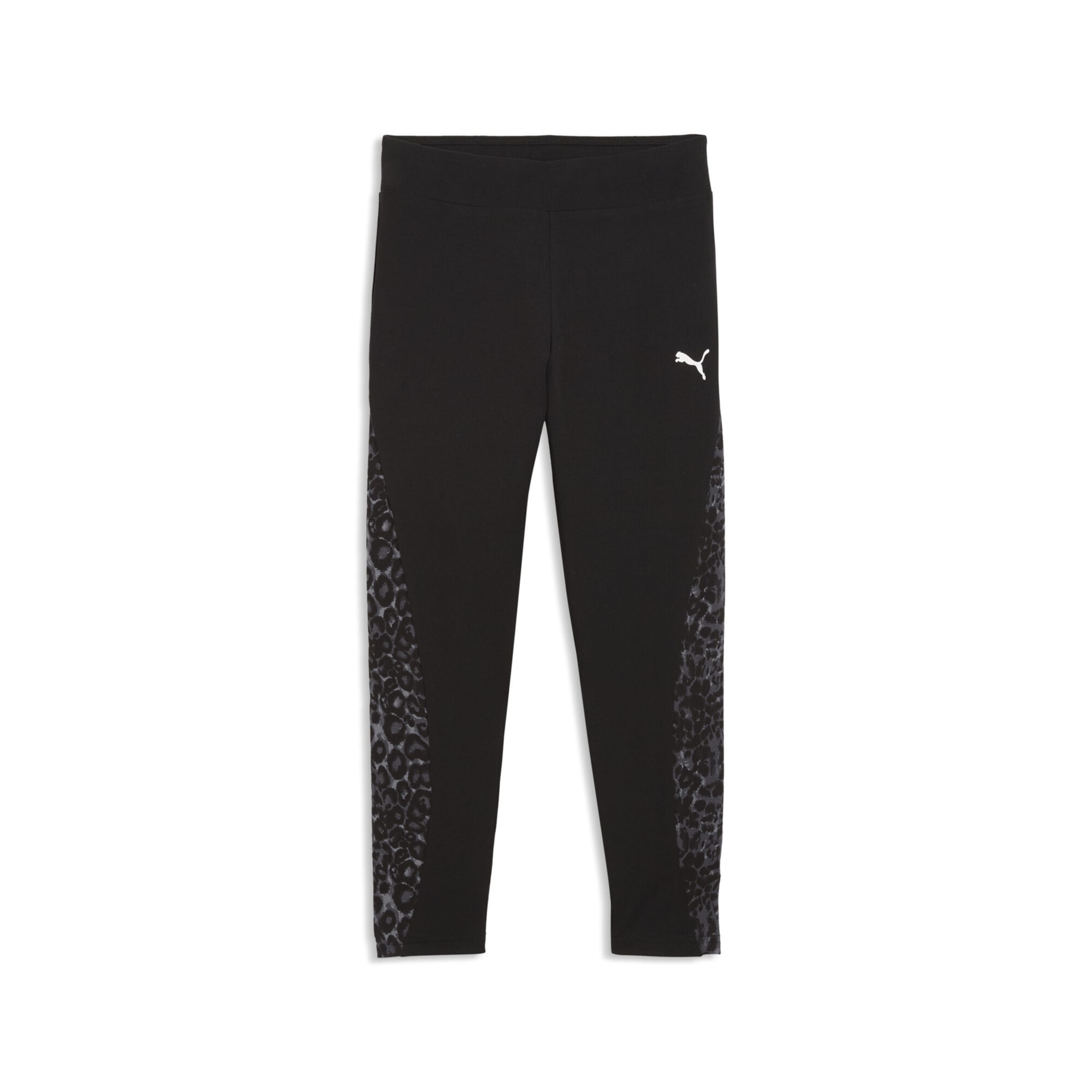 PUMA Skinny Leggings in Black: front