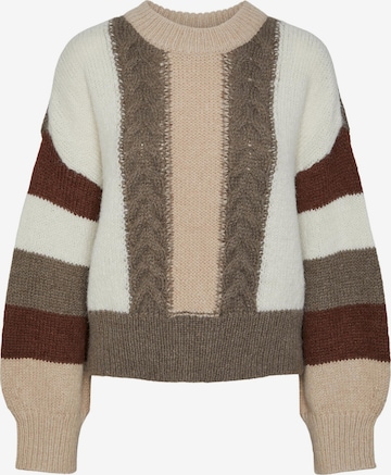 PIECES Sweater 'SOPA' in Brown: front