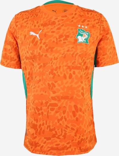 Triko 'FIF' iš PUMA, spalva – smaragdinė spalva / oranžinė / tamsiai oranžinė / balta, Prekių apžvalga