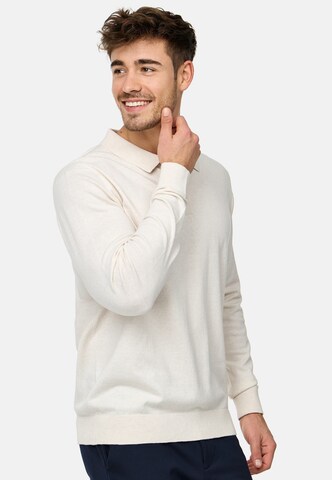 INDICODE JEANS Trui 'Chips' in Wit