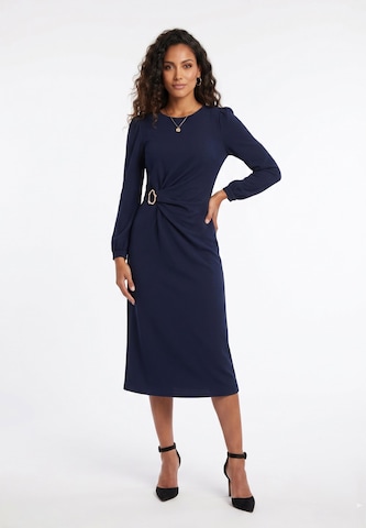 Anna Field Jurk in Blauw: voorkant