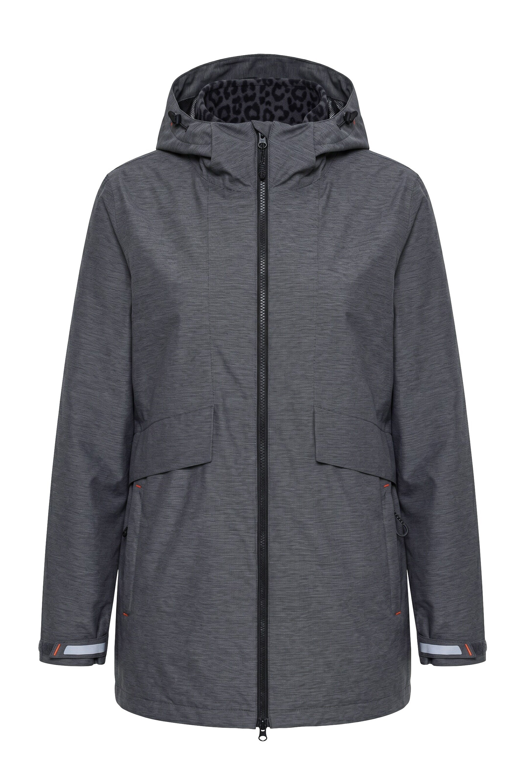 Ulla Popken Funktionsjacke in Grau: Vorderseite