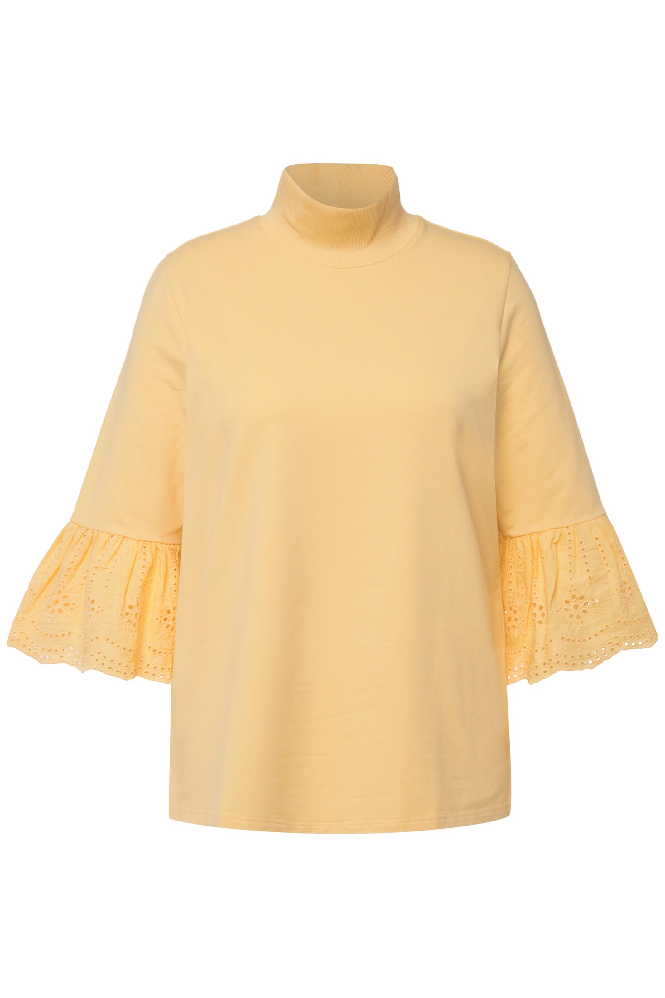 Ulla Popken Sweatshirt in Gelb: Vorderseite