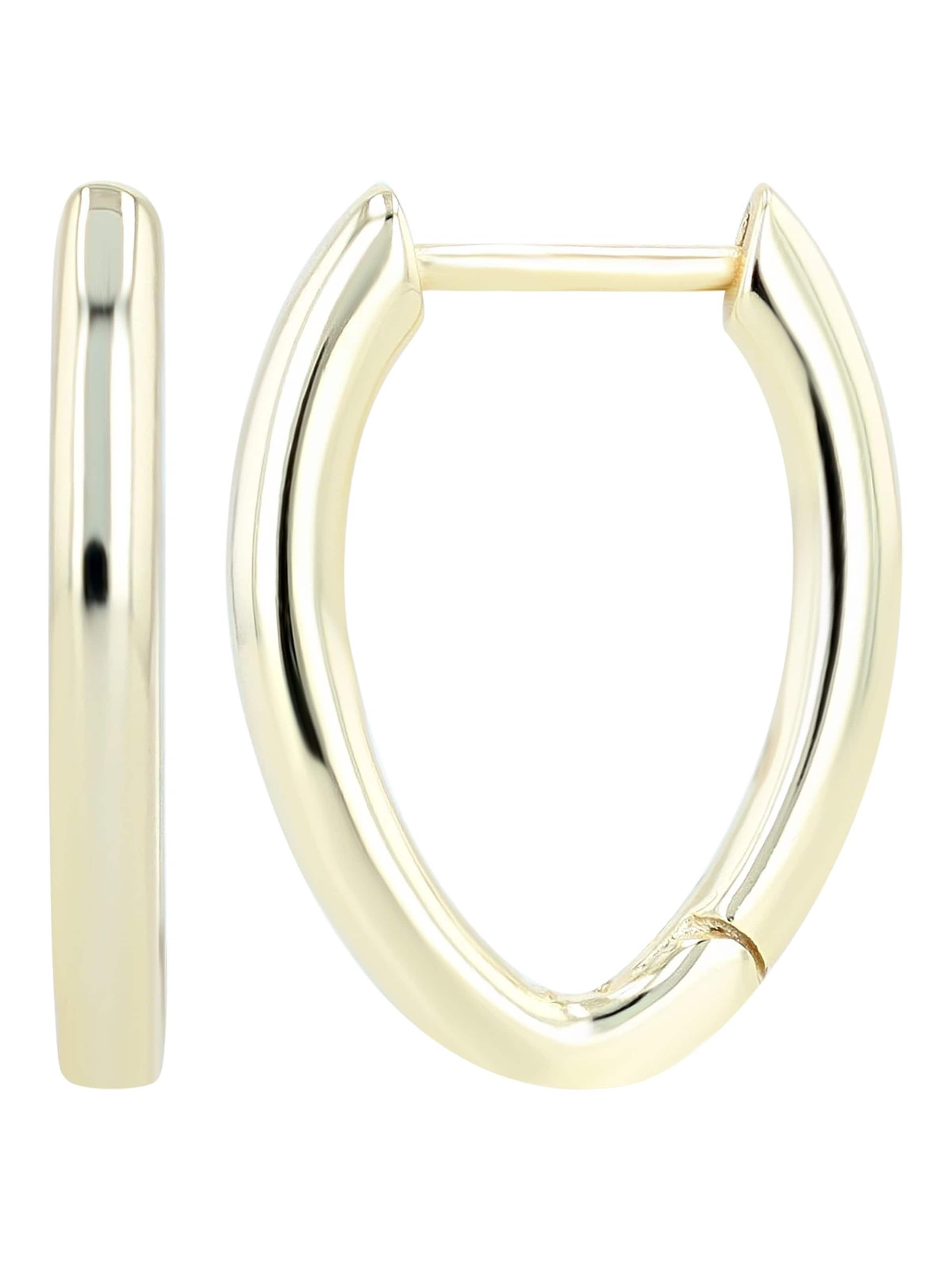 Akzent Earrings 'Agatha, 925 Sterlingsilber, langlebig' in Gold