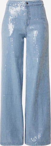 Hoermanseder Wide leg Jeans 'Sequin' in Blue: front