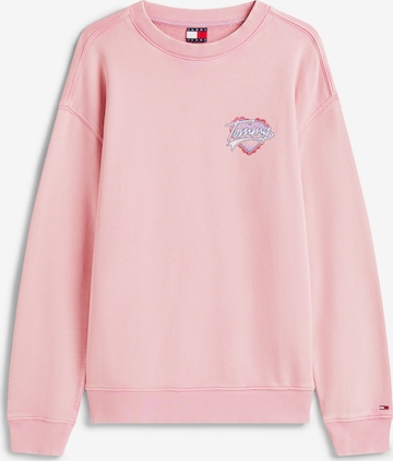 Tommy JeansSweater majica - roza boja: prednji dio