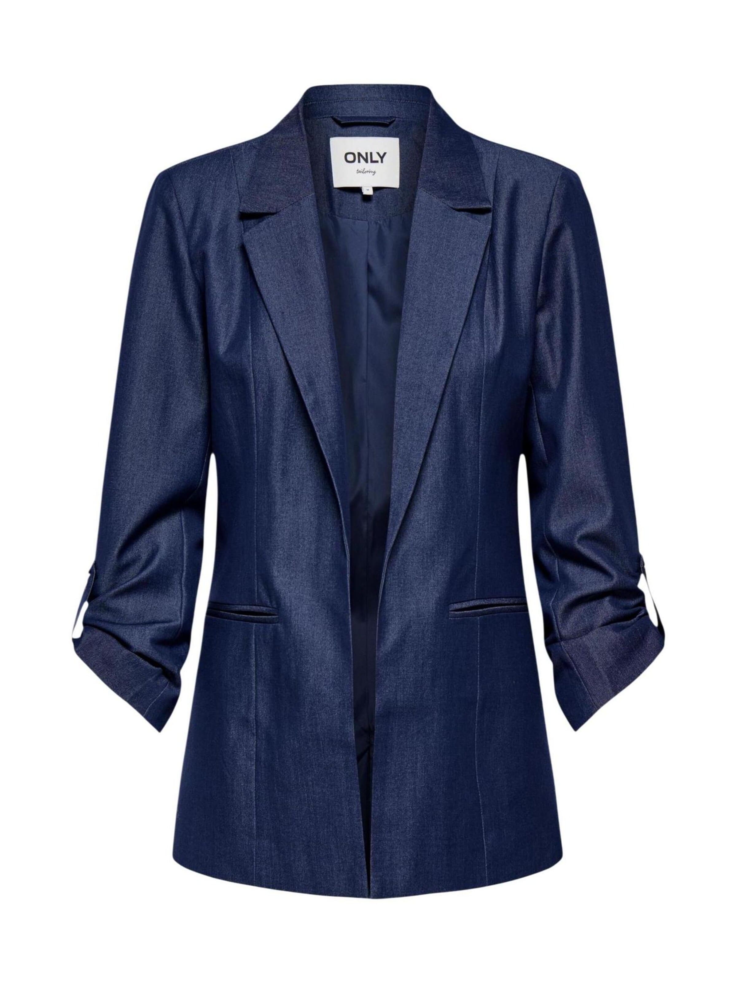 Blazer 'Onlkayle-Iria Life 3/4 Chambr Tlr 15367384' di ONLY in blu: frontale