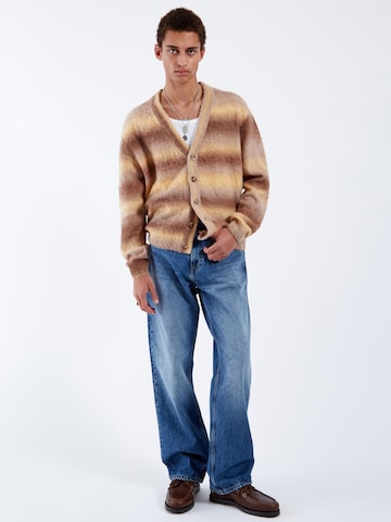 Dr. Denim Gebreid vest 'Tom' in Geel