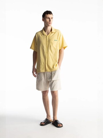 Giesto - Regular Fit Camisa em amarelo