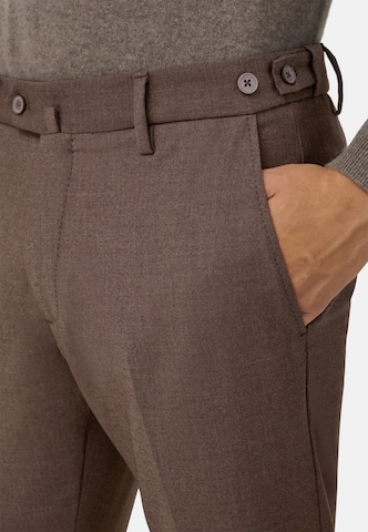 Boggi Milano Regular Pantalon in Bruin