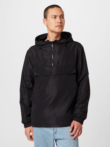 Urban Classics Between-Season Jacket in Black: front