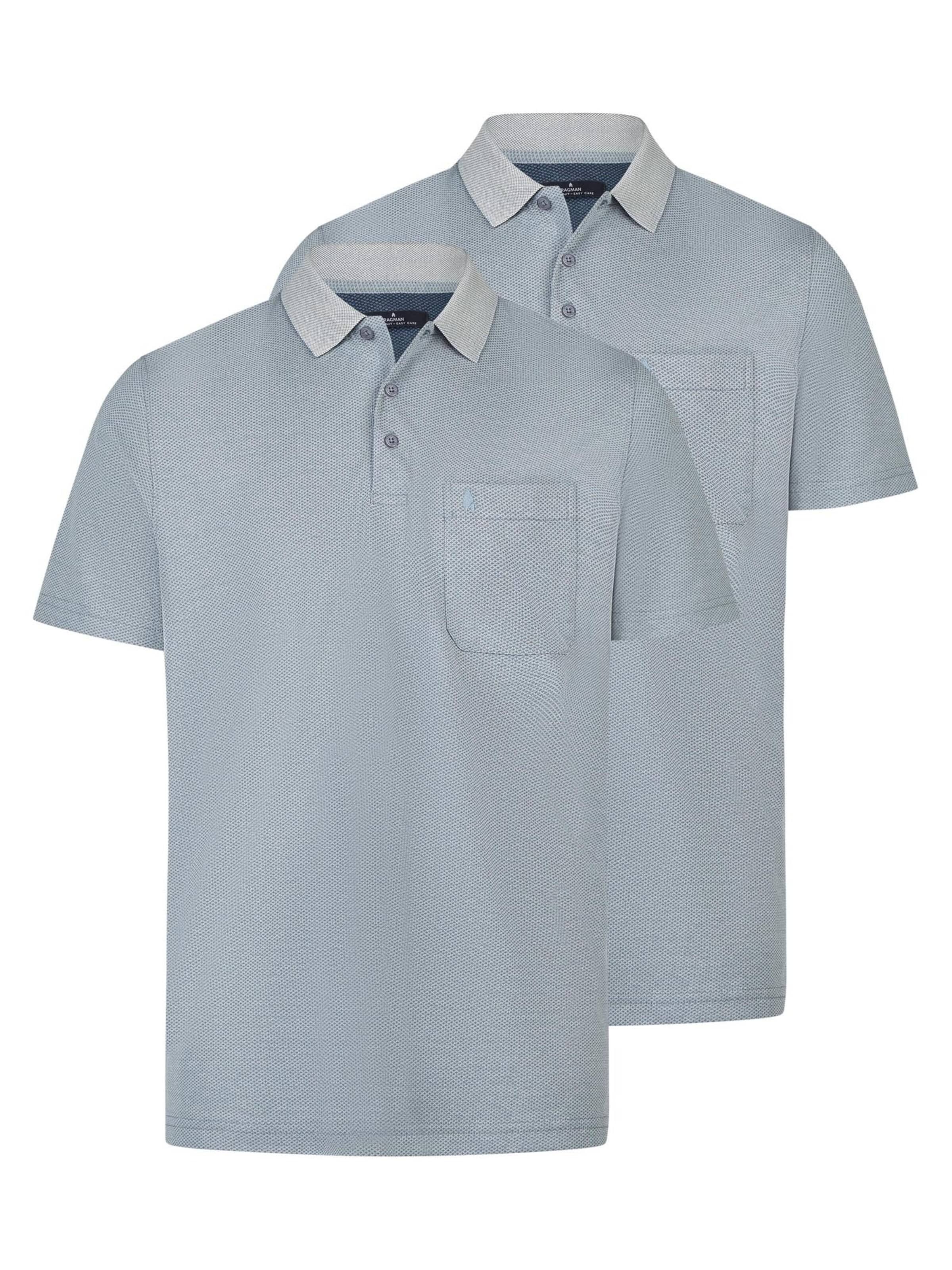 Ragman Shirt 'Basic' in Blue: front