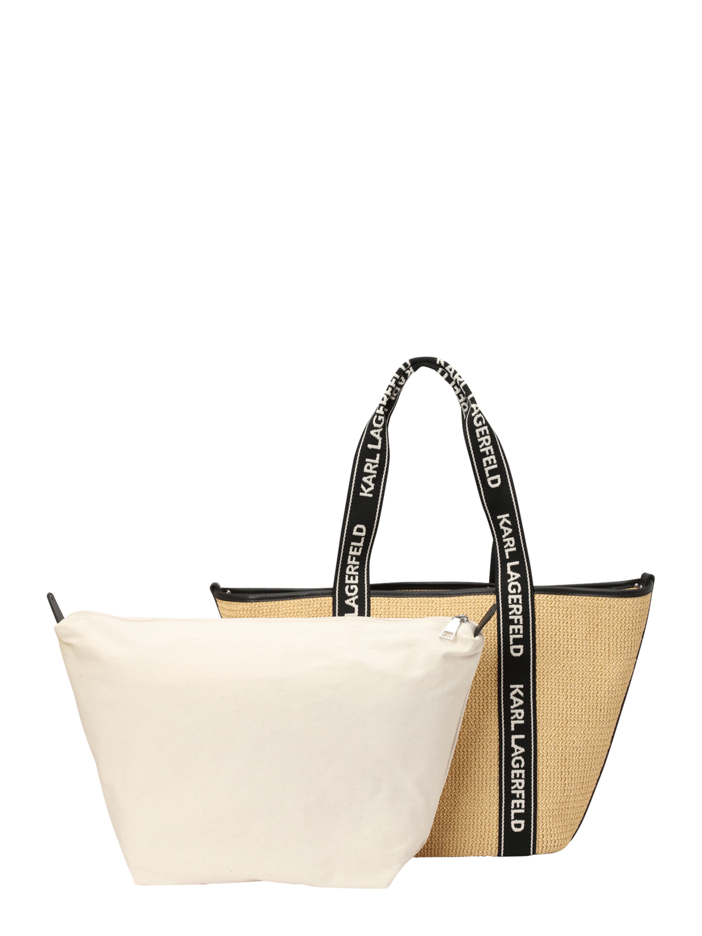 Karl Lagerfeld Plážová taška 'Essential' - Béžová