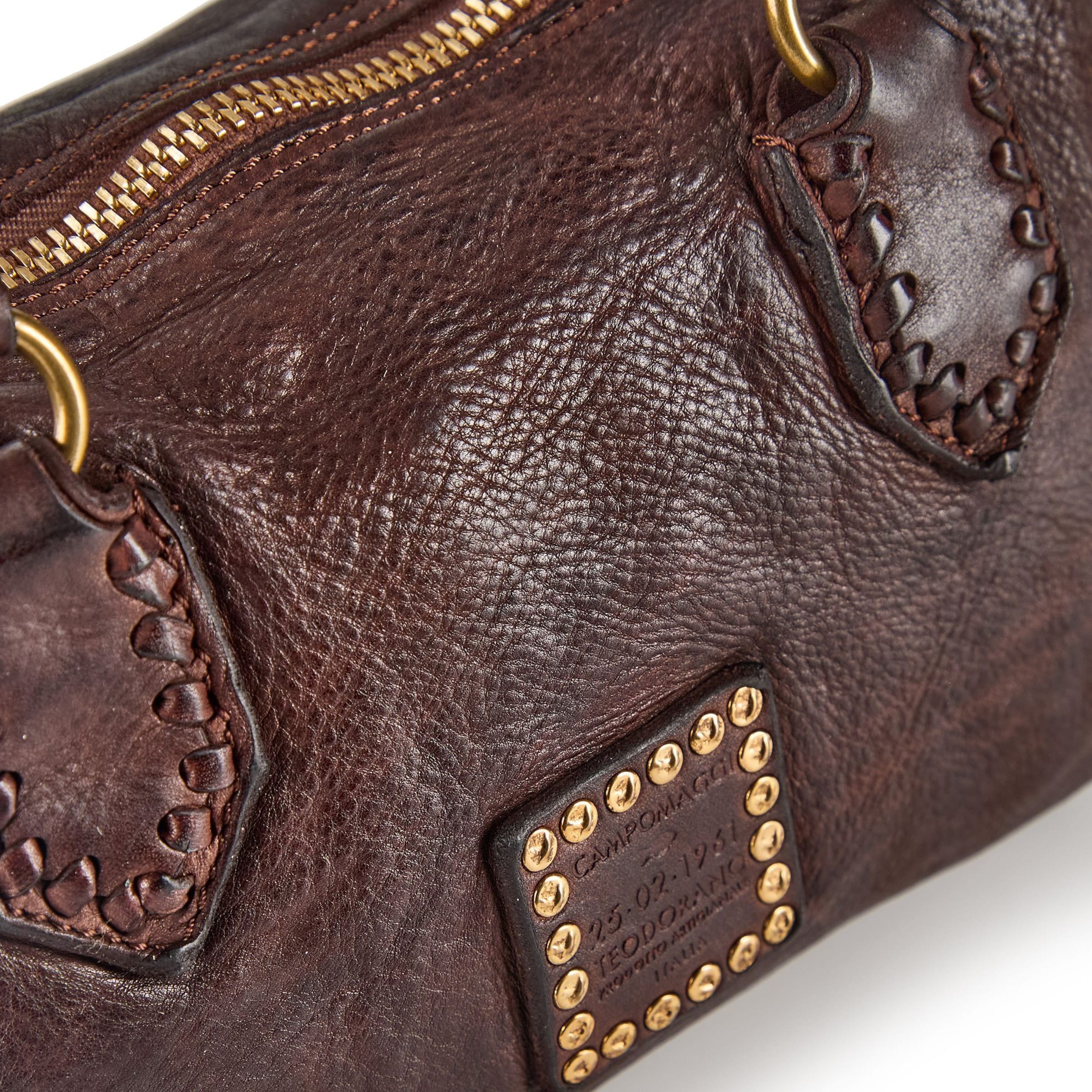 Borsa a mano 'Riccarda' di Campomaggi in marrone