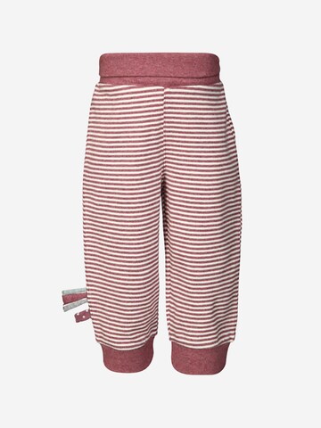OrganicEra Regular Pants 'Organic Baby Pants with Elastic Band,  Striped' in Red: front