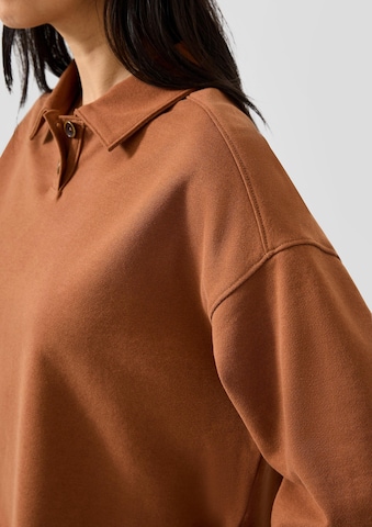 Sweat-shirt QS en marron
