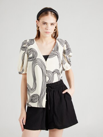 OBJECT - Blusa 'JACIRA' en beige: frente