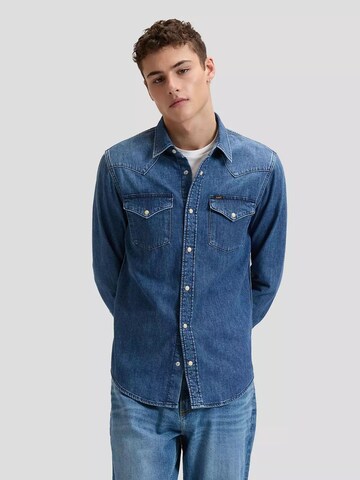 Lee Regular fit Overhemd in Blauw: voorkant