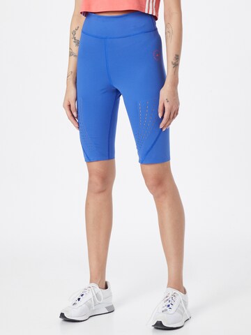 ADIDAS BY STELLA MCCARTNEY Skinny Workout Pants in Blue: front