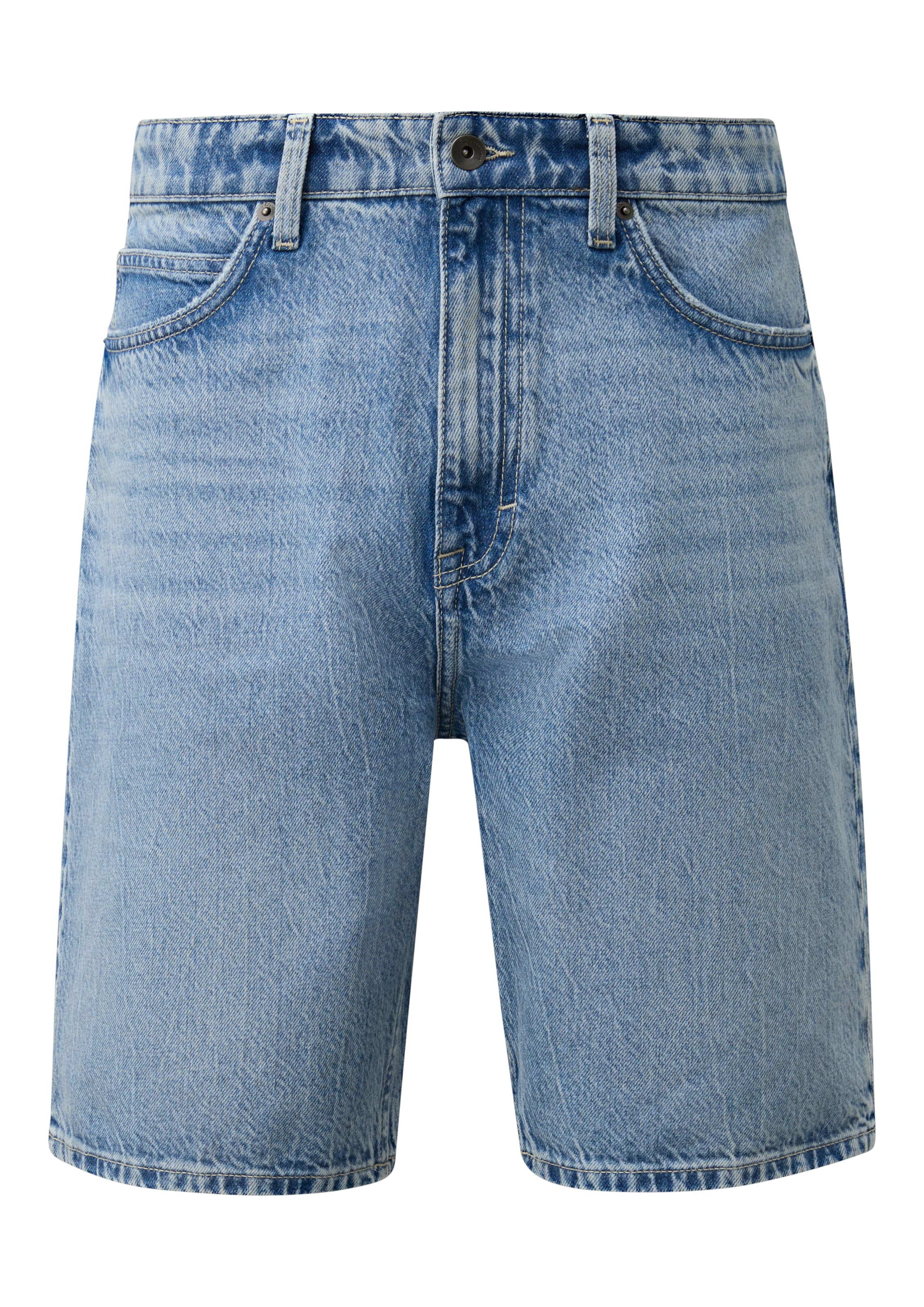QS Regular Jeans in Blauw: voorkant