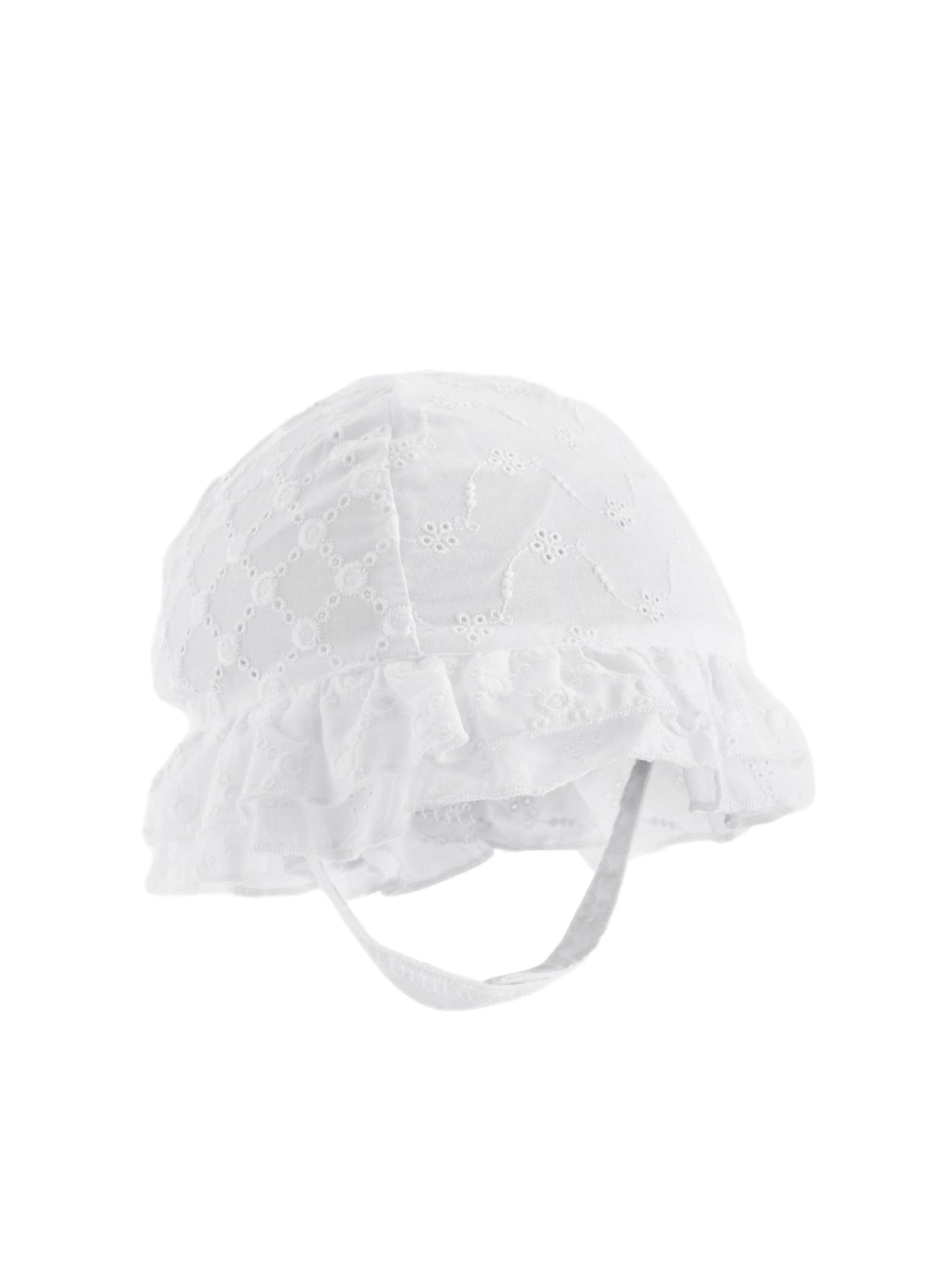 Next Beanie in White: front