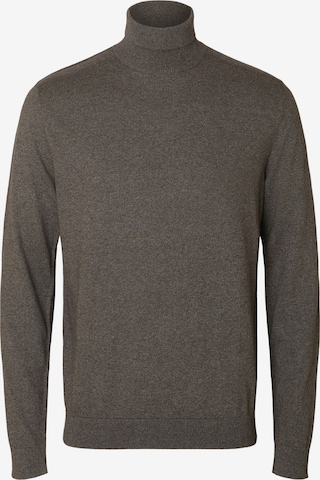 SELECTED Sweater 'SLHKRIS' in Brown: front