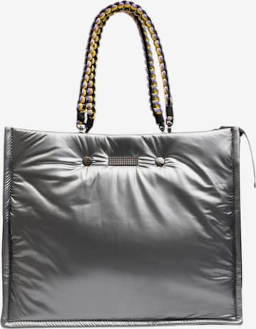 Clio Handbag 'FLEX NYLON' in Silver: front