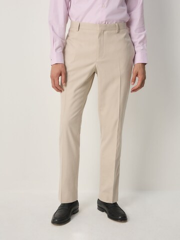 Next Regular Bandplooibroek 'Smoking' in Beige