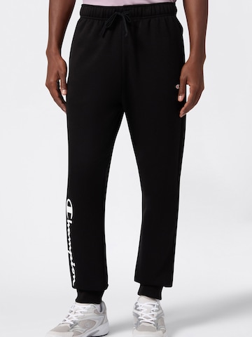 Champion Authentic Athletic Apparel Zwężany krój Spodnie w kolorze czarny: przód