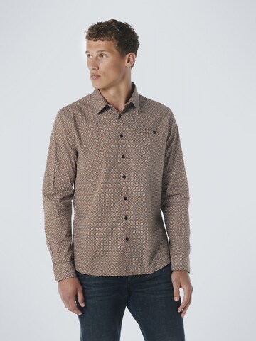 No Excess Regular fit Button Up Shirt in Brown: front