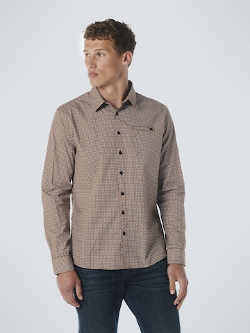 No Excess Regular fit Button Up Shirt in Brown: front